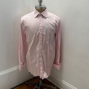 Thomas Pink - Classic Fit - French Cuff Dress Shirt - Pale Pink - Size 17-35